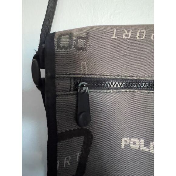 Vintage Polo Sport Ralph Lauren Y2K 90s Messenger Crossbody Tan Bag Sporty - Picture 7 of 8